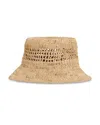 Reiss Womens Ramona Straw Bucket Hat Natural In Natural
