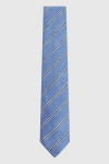Reiss Ravenna - Sky Blue Silk Blend Textured Tie,