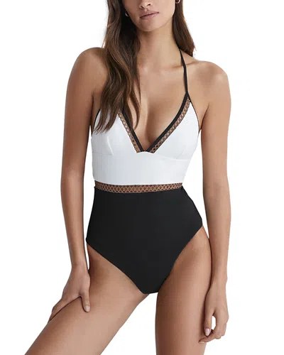 REISS RAY HALTER ONE PIECE SWIMSUIT