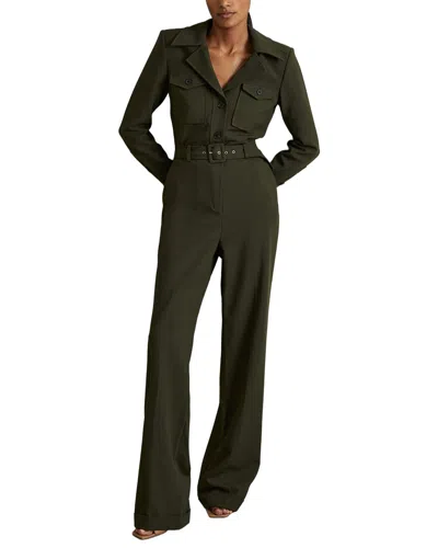 Reiss Ray Utility Tux Jumpsuit In Black