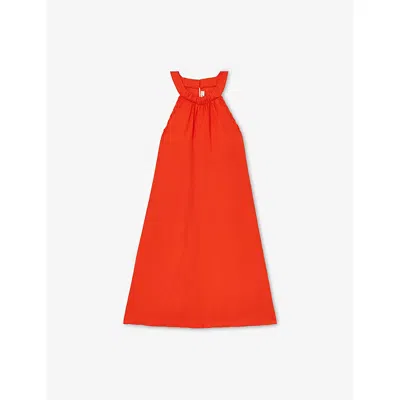 Reiss Kids' Red Erika Halterneck Dress 4-9