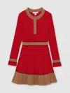 Reiss Red Dress In Red