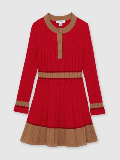 REISS REISS RED HOLLY DRESS