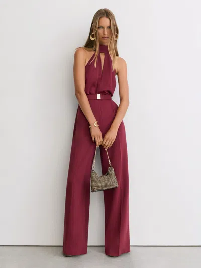 Reiss Red Jodie Jumpsuit