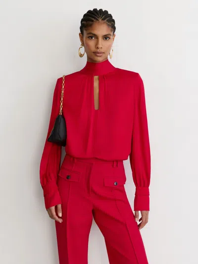 Reiss Red Kenny Blouse