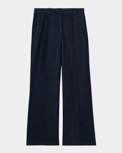 REISS REED WIDE-LEG DENIM TROUSERS