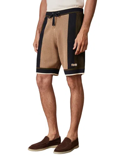 Reiss Refresh Crochet Colorblock Short In Multi