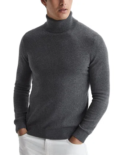 Reiss Regal Cashmere Roll Neck Sweater In Gray