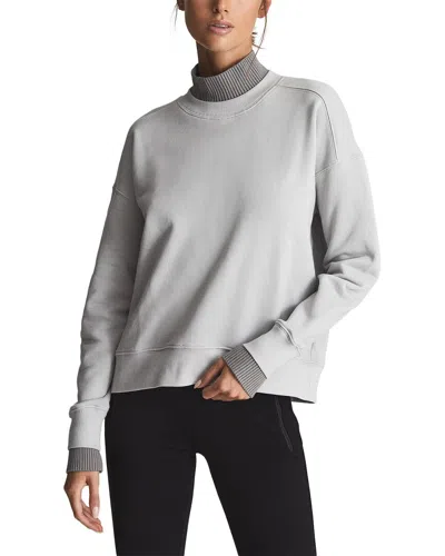 Reiss Regan Rib Neck Sweater In Grey