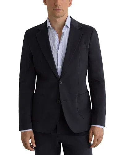 Reiss Regent Notch Brushed Formal Jacket In Black