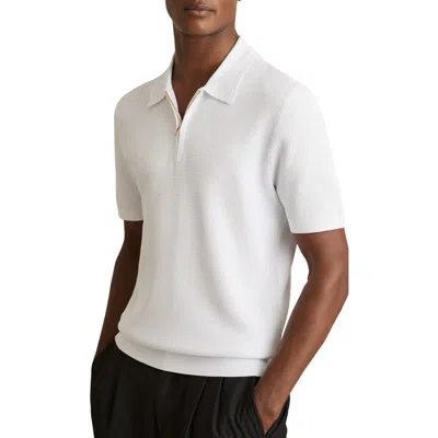REISS REISS REGIS QUARTER ZIP POLO
