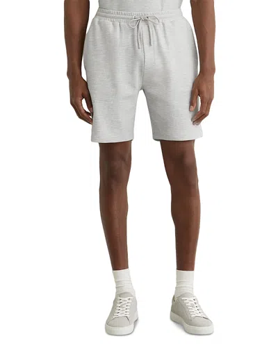 Reiss Regular Fit 7 Melange Shorts In Gray
