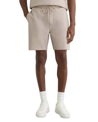 Reiss Reid Drawstring Shorts In Gray