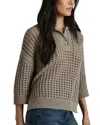 Reiss Reika Polo Sweater In Stone