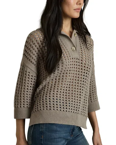 Reiss Reika-stitch Jumper In Metallic