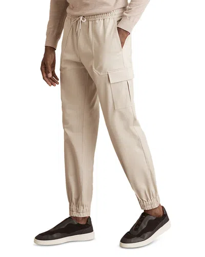 Reiss Relaxed Fit Haven Cargo Cuffed Trouser Pants In Stone