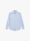 Reiss Remote Bengal Striped Cotton Slim Fit Shirt In Blue