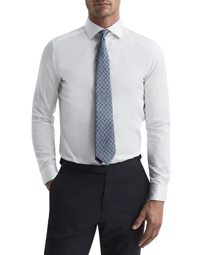 Reiss Remote Slim Fit Cotton Dress Shirt In White