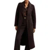 Reiss Rene Wool Blend Coat In Purple