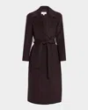 Reiss Rene Wool-blend Coat In Purple