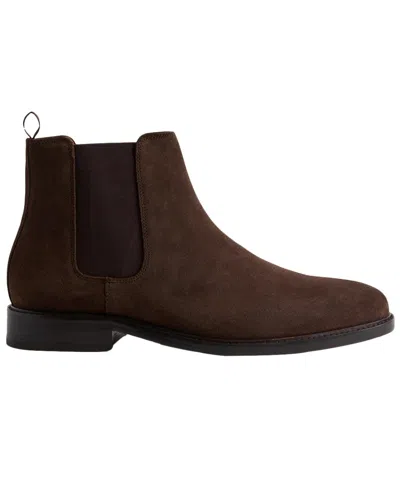 Reiss Renor Suede Boot In Brown