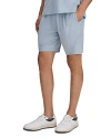 Reiss Porcelain Blue Textured Drawstring Shorts In Porcelain Blue