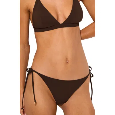 Reiss Riah Hipster Bikini Bottoms In Brown