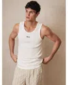 Reiss Ribbed Tank Top In White