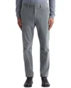 Reiss Grey Slim Fit Brushed Cotton Trousers