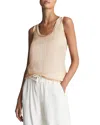 Reiss Riley Silk Blend Tank Top In Nude