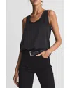 Reiss Riley Silk Front Tank Top