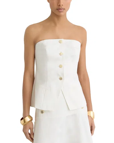 Reiss Riley Waistcoat In White
