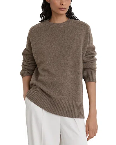 Reiss Riley Wool & Cashmere Crewneck Sweater In Neutral