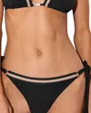 Reiss Riva Contrast Bikini Bottom In Black