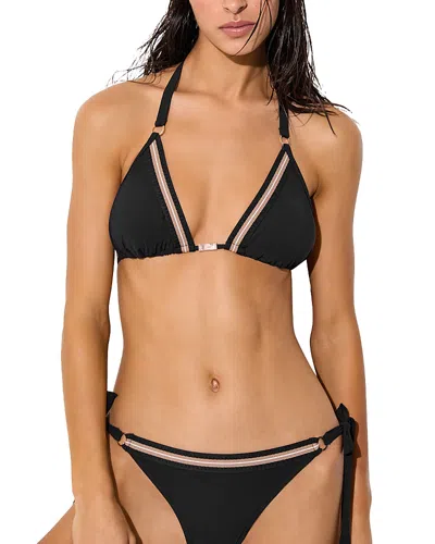 Reiss Riva Contrast Triangle Bikini Top In Multi