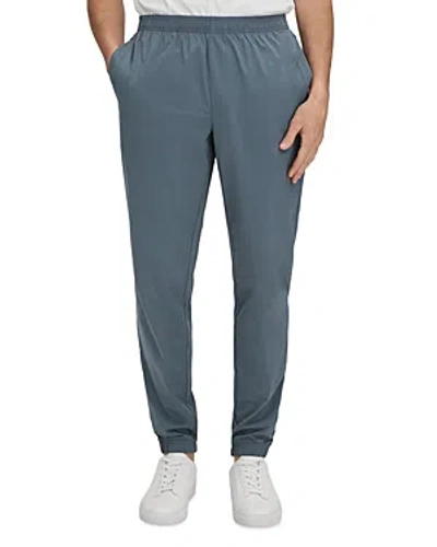 Reiss Rival - Steel Blue Technical Elasticated Waist Joggers, 32