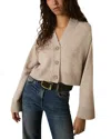 Reiss Oatmeal Wool-cashmere Cropped Cardigan In Oatmeal