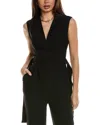 Shop Reiss Riyo Belted Wrap Jumpsuit In Black