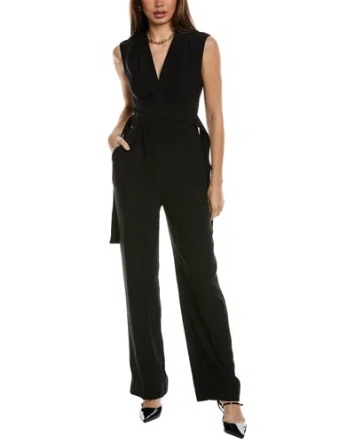 Reiss Riyo-belted Wrap Jumpsuit 33502120 In Black