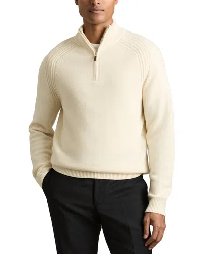 Reiss Roberts Seam Detail Wo Wool-blend Sweater In White