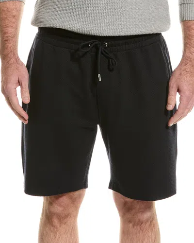 Reiss Robin Textured Drawstring Short In Blue