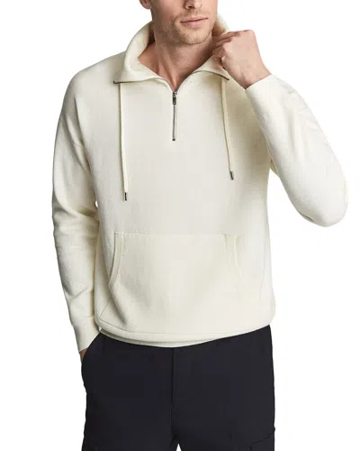 Reiss Robins Wool-blend Funnel Sweater In White