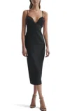 Reiss Rochelle Strappy Midi Dress In Black In Animal Print