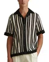 Reiss Romy Striped Crochet C Top In Multi