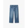 Reiss Mid Blue Ronnie Faded-wash Straight-leg Jeans 3-13 Y In Mid Blue