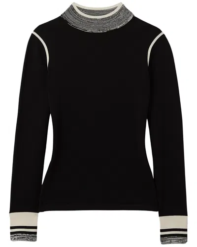 Reiss Rosa Knit Top In Black