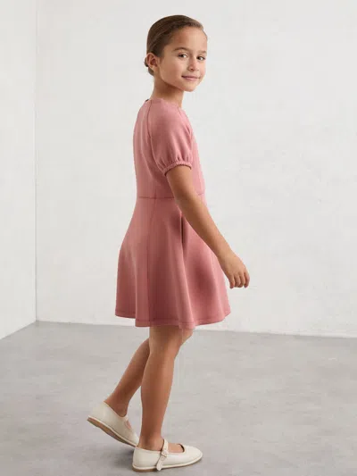 Reiss Kids'  Rose Jenny 3-9 Yrs Premium Interlock-jersey Dress In Pink