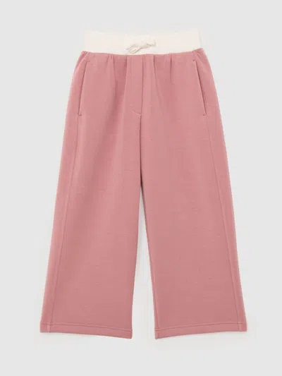 Reiss Rose Wide-leg Interlock Drawstring Joggers In Multi