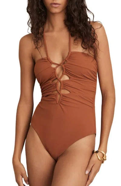 Reiss Rosella Cutout Lace-up One-piece Swimsuit