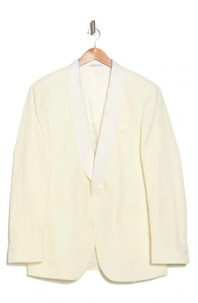 Reiss Roulette Cotton Shawl Collar Jacket In White